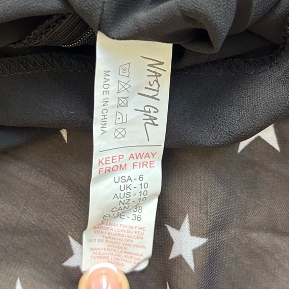 NASTY GAL Walk of Fame Black Star
Ruffle Mini Open Back Dress 6 - Picture 10 of 13